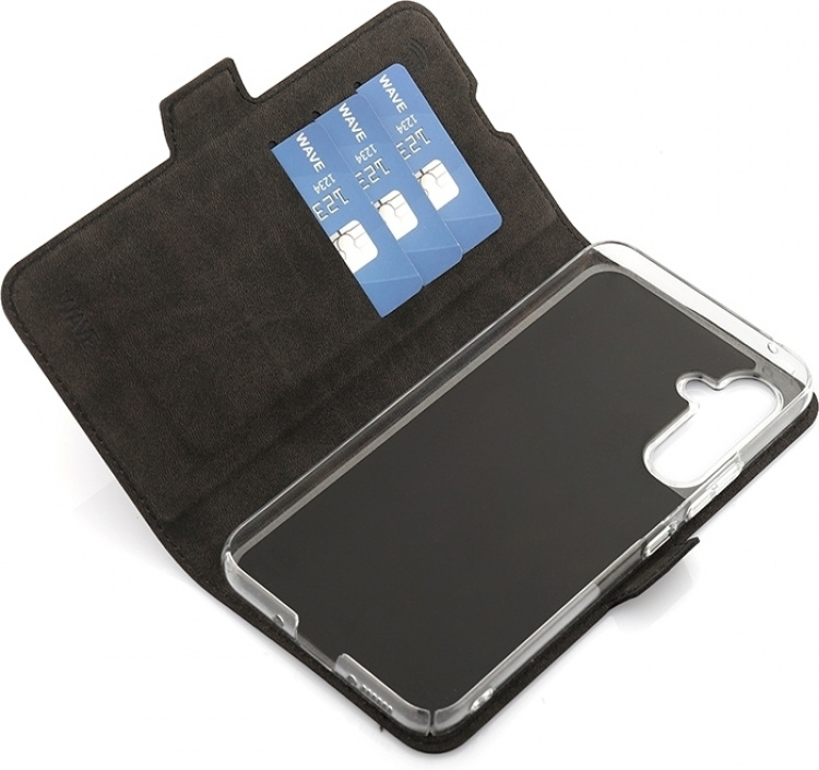 Wave BookCase beschermhoes, Samsung Galaxy A54 5G, zwart