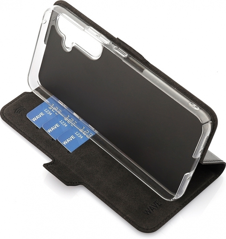 Wave BookCase beschermhoes, Samsung Galaxy A54 5G, zwart