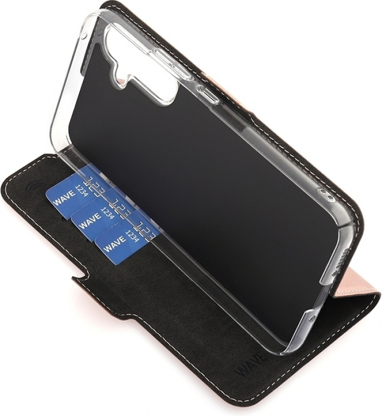 Wave BookCase beschermhoesje, Samsung Galaxy A54 5G, roségoud