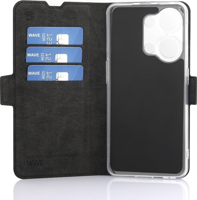 Wave BookCase beschermhoesje, OnePlus Nord 3 5G, zwart Wave BookCase beschermhoesje, OnePlus Nord 3 5G, zwart