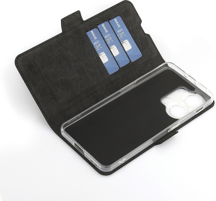 Wave BookCase beschermhoesje, OnePlus Nord 3 5G, zwart Wave BookCase beschermhoesje, OnePlus Nord 3 5G, zwart