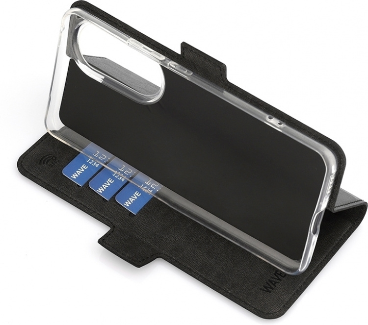 Wave BookCase beschermhoes, Honor 90, zwart