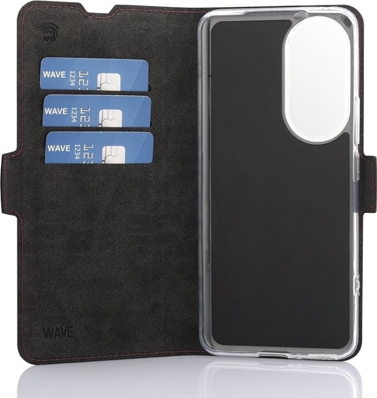 Wave BookCase beschermhoesje, Honor 90, Smoky Sangria Wave BookCase beschermhoesje, Honor 90, Smoky Sangria