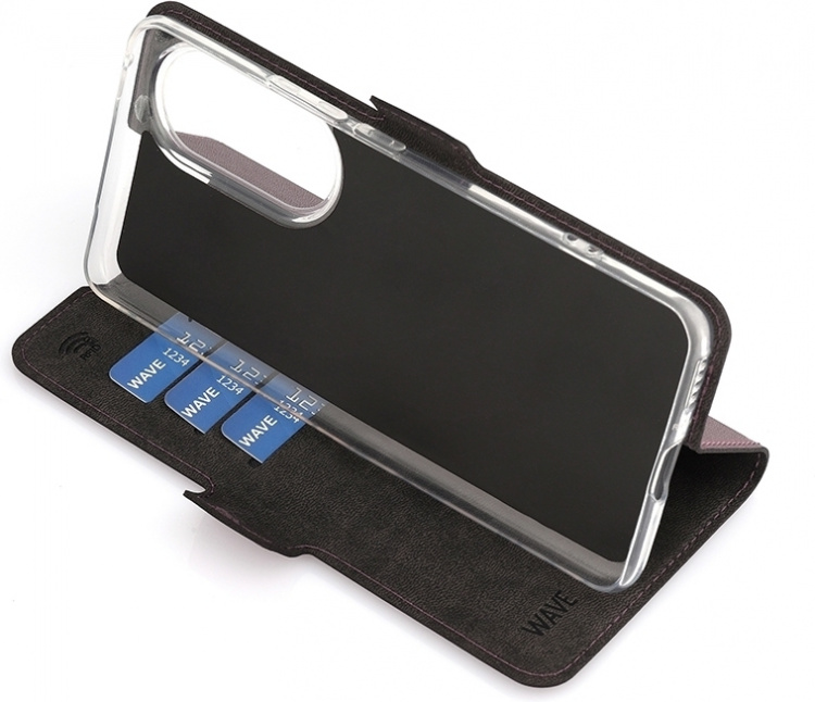 Wave BookCase beschermhoesje, Honor 90, Smoky Sangria Wave BookCase beschermhoesje, Honor 90, Smoky Sangria