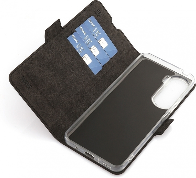 Wave BookCase beschermhoes, Honor 90 Lite, zwart Wave BookCase beschermhoes, Honor 90 Lite, zwart