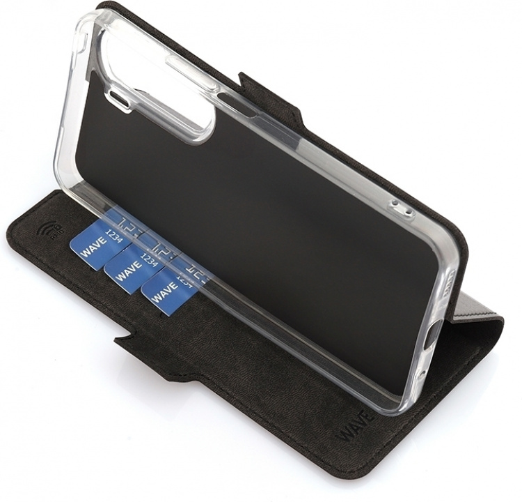 Wave BookCase beschermhoes, Honor 90 Lite, zwart Wave BookCase beschermhoes, Honor 90 Lite, zwart