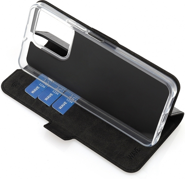 Wave BookCase beschermhoes, Honor X6a, zwart Wave BookCase beschermhoes, Honor X6a, zwart