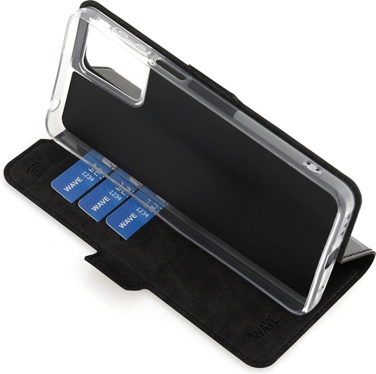 Wave BookCase beschermhoesje, Motorola Moto G14, zwart