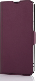 Wave BookCase beschermhoesje, Motorola Moto E13, Smoky Sangria