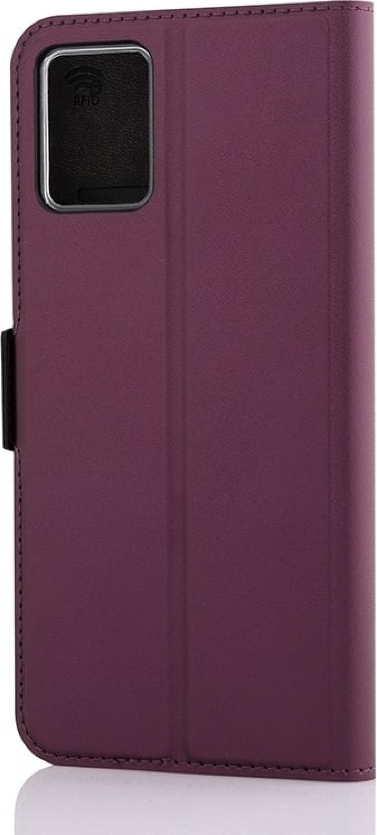 Wave BookCase beschermhoesje, Motorola Moto E13, Smoky Sangria