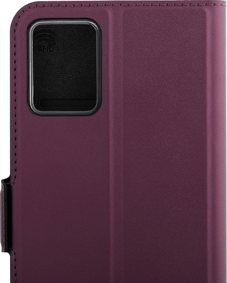 Wave BookCase beschermhoesje, Motorola Moto E13, Smoky Sangria