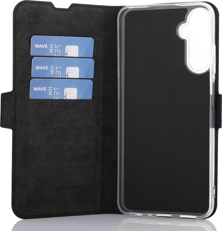 Wave BookCase beschermhoesje, Samsung Galaxy A05s, zwart