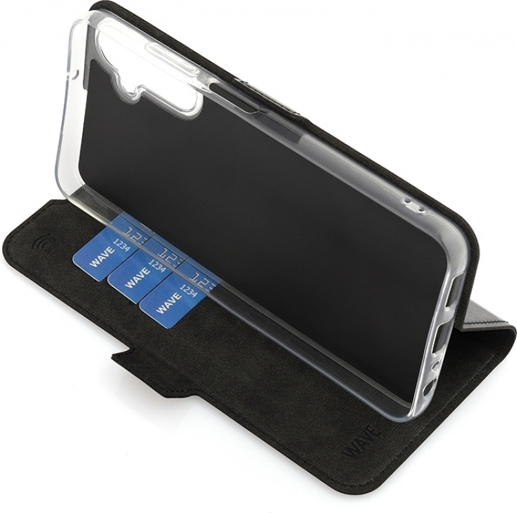 Wave BookCase beschermhoesje, Samsung Galaxy A05s, zwart