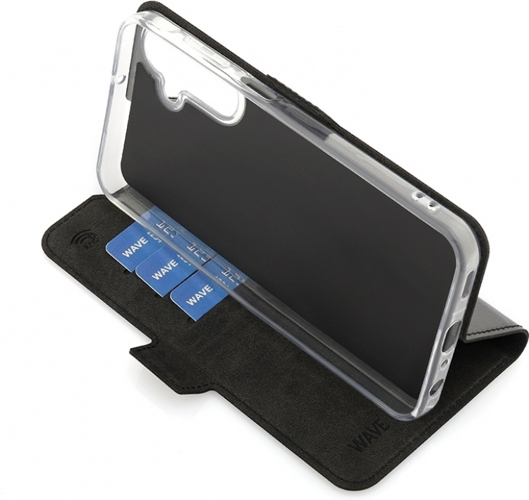 Wave BookCase, Samsung Galaxy A25 5G, zwart