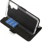 Wave BookCase beschermhoesje, Samsung Galaxy A15, zwart