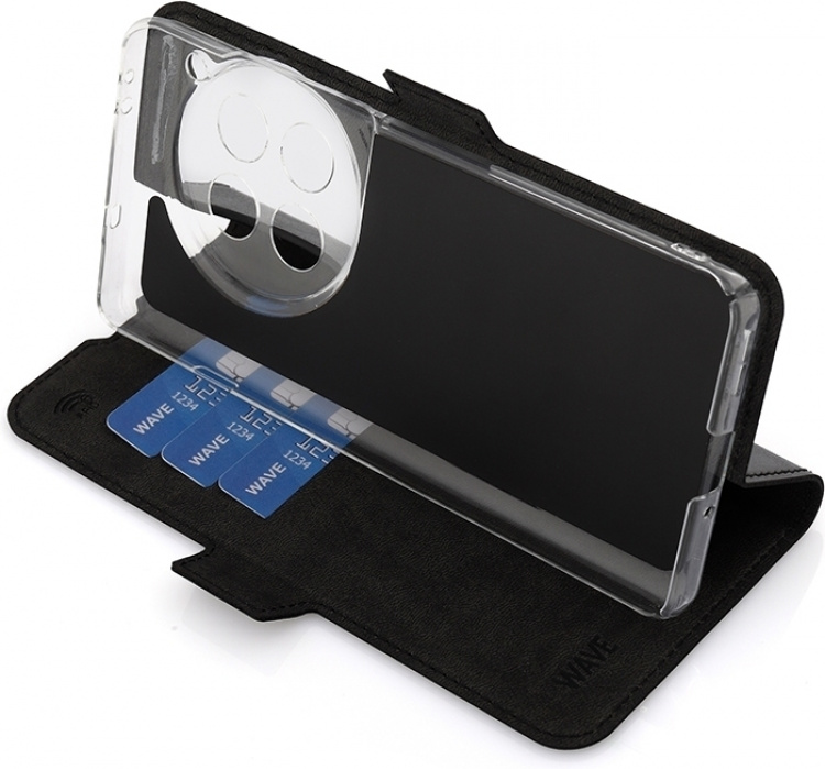 Wave BookCase beschermhoes, OnePlus 12 , zwart