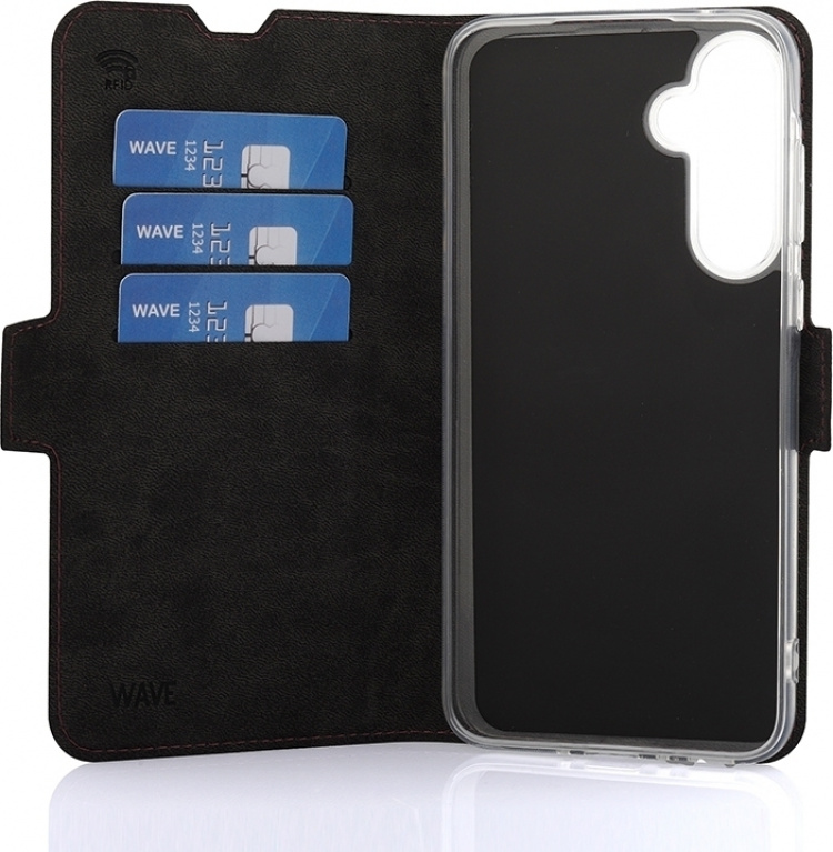 Wave BookCase Hoesje, Samsung Galaxy A35 5G, Sangria rokerig Wave BookCase Hoesje, Samsung Galaxy A35 5G, Sangria rokerig