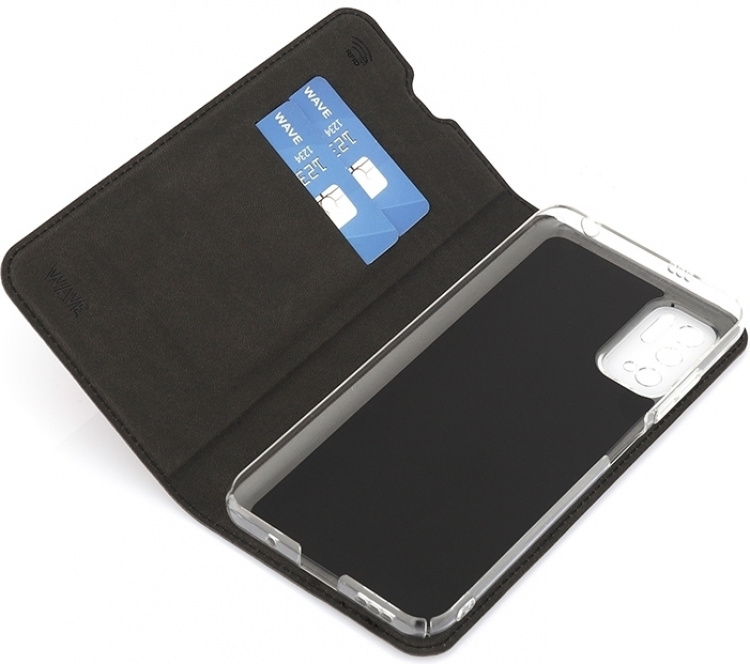 Wave BookCase beschermhoesje, Xiaomi Redmi Note 10 5G, zwart