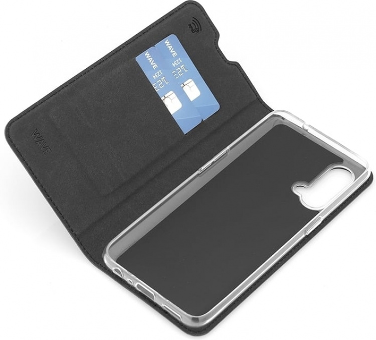 Wave BookCase beschermhoes, OnePlus Nord CE 5G, zwart