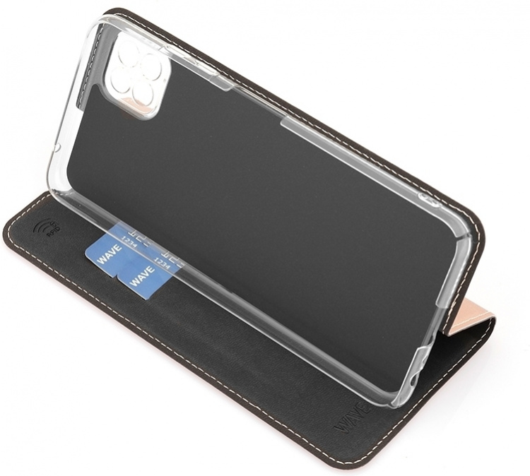 Wave BookCase beschermhoes, Samsung Galaxy A22 5G, roségoud