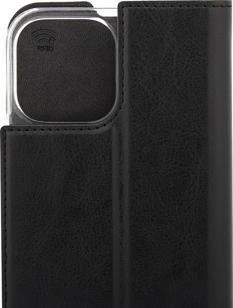 Wave BookCase beschermhoes, iPhone 13 Pro Max, zwart