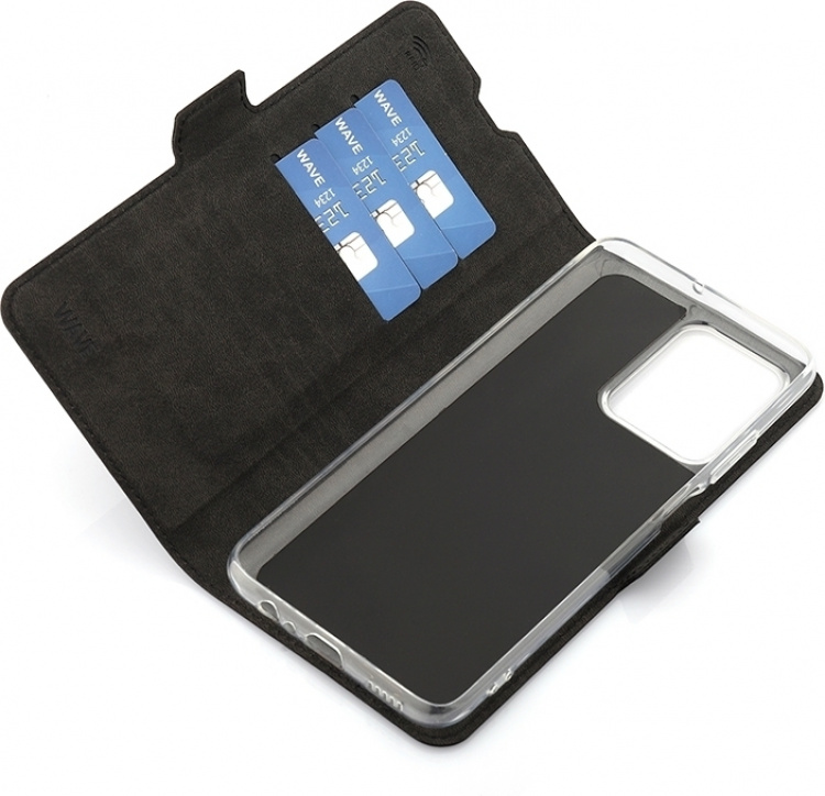 Wave BookCase beschermhoes, Honor X7a, zwart