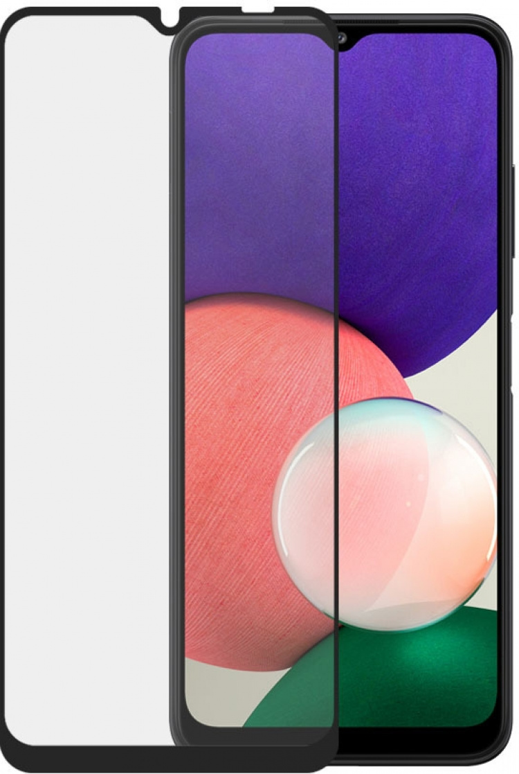 SAFE by PanzerGlass gepantserd glas, Samsung Galaxy A22 5G, zwarte rand