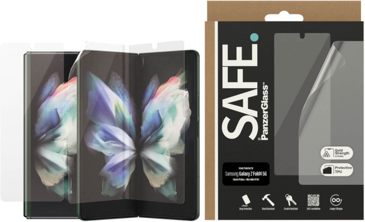 SAFE door PanzerGlass beschermfolie, Samsung Galaxy Z Fold4 5G SAFE door PanzerGlass beschermfolie, Samsung Galaxy Z Fold4 5G