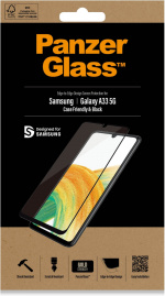 PanzerGlass gepantserd glas, Samsung Galaxy A33 5G, zwarte rand PanzerGlass gepantserd glas, Samsung Galaxy A33 5G, zwarte rand