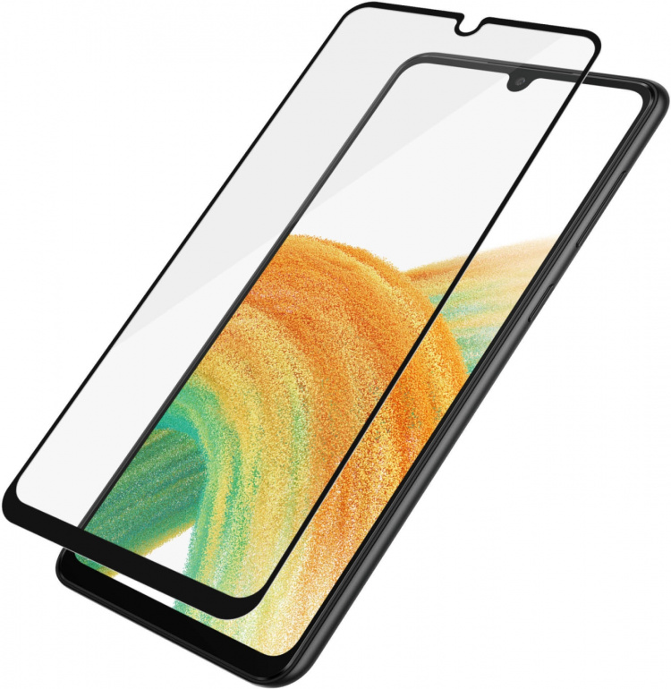 PanzerGlass gepantserd glas, Samsung Galaxy A33 5G, zwarte rand PanzerGlass gepantserd glas, Samsung Galaxy A33 5G, zwarte rand