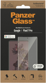 PanzerGlass gepantserd glas, Google Pixel 7 Pro, zwarte rand