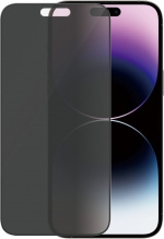 PanzerGlass Ultra Wide Fit Privacy-schermbeschermer, iPhone 14 Pro Max, zwarte rand