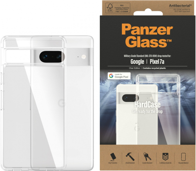 PanzerGlass HardCase beschermhoes, Google Pixel 7a PanzerGlass HardCase beschermhoes, Google Pixel 7a