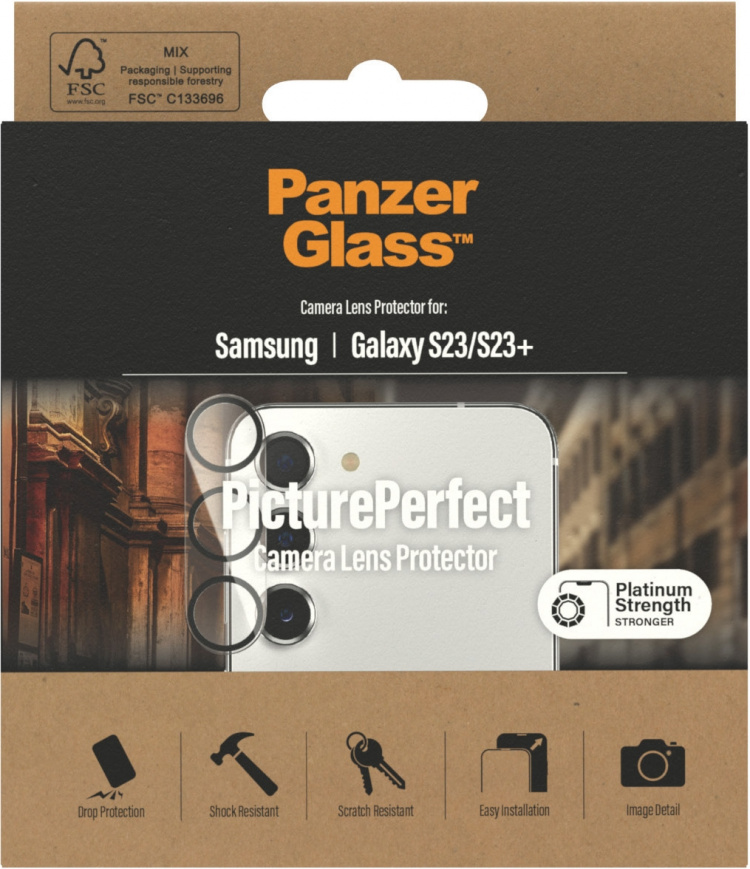 PanzerGlass PicturePerfect cameralens cover, Samsung Galaxy S23 / S23+