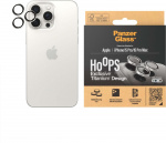 PanzerGlass Hoops cameralens cover, iPhone 15 Pro / 15 Pro Max, wit titanium PanzerGlass Hoops cameralens cover, iPhone 15 Pro / 15 Pro Max, wit titanium