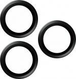 PanzerGlass Hoops cameralens cover, iPhone 15 Pro / 15 Pro Max, zwart titanium PanzerGlass Hoops cameralens cover, iPhone 15 Pro / 15 Pro Max, zwart titanium
