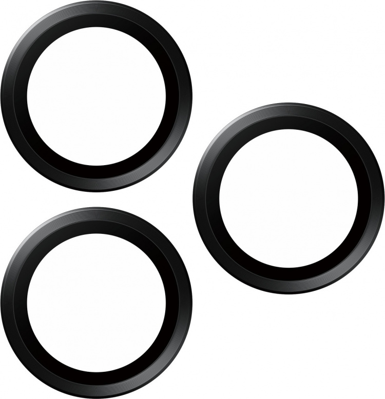 PanzerGlass Hoops cameralens cover, iPhone 15 Pro / 15 Pro Max, zwart titanium PanzerGlass Hoops cameralens cover, iPhone 15 Pro / 15 Pro Max, zwart titanium