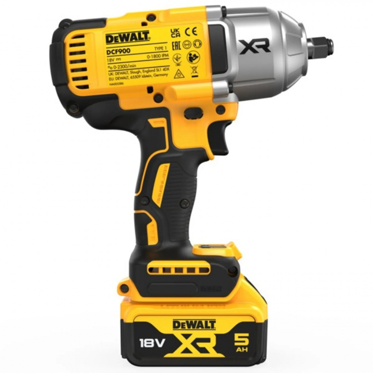 DeWALT 18V XR DCF900P2T-QW 1/2 nutrunner 2x5Ah
