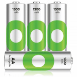 GP ReCyko NiMH 130AAHCE oplaadbare batterijen, 4-pak GP ReCyko NiMH 130AAHCE oplaadbare batterijen, 4-pak
