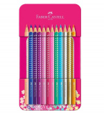 Faber-Castell Sparkle kleurpotlood, 12 stuks in blikken doosje (201737)