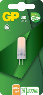 GP LED Lampcapsule, G4, DIM, 1,7W (20W), 200lm