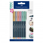 Faber-Castell Metallics Marker, 6 stuks (160706)