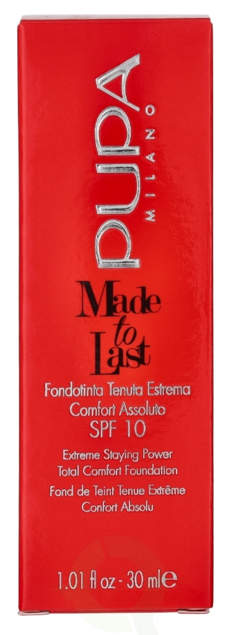 Pupa Milano Pupa Made To Last Total Comfort Foundation SPF10 30 ml #010 Porcelain