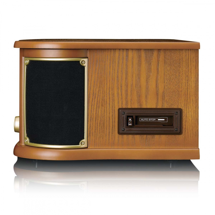 Lenco Houten retro platenspeler met Bluetooth® AM/FM-radio USB-codering CD-speler cassettespeler en ingebouwde luidsprekers Lenco Houten retro platenspeler met Bluetooth® AM/FM-radio USB-codering CD-speler cassettespeler en ingebouwde luidsprekers