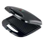 MELISSA Sandwichmaker / grillplaat 750 Watt Zwart
