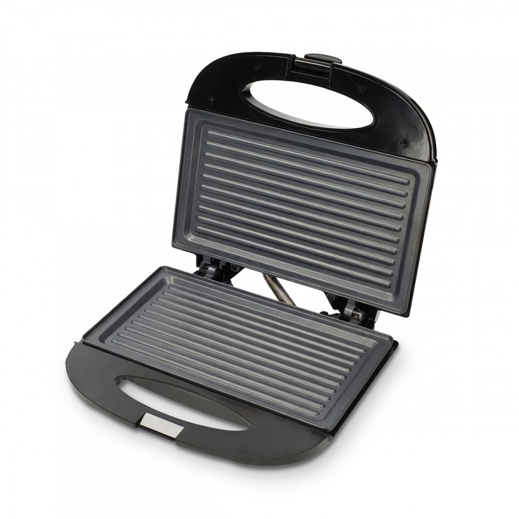 MELISSA Sandwichmaker | 750 W | Grillplaten | Automatische temperatuurregeling | Anti-aanbaklaag | Zwart