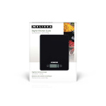 MELISSA Digitale keukenweegschaal | Gehard glas | LCD-scherm | Max. 5kg | Tarrafunctie | 1 gram precisie | Gram / Ounce / Pond / Milliliter | Zwart