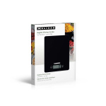 MELISSA Digitale keukenweegschaal | Gehard glas | LCD-scherm | Max. 5kg | Tarrafunctie | 1 gram precisie | Gram / Ounce / Pond / Milliliter | Zwart