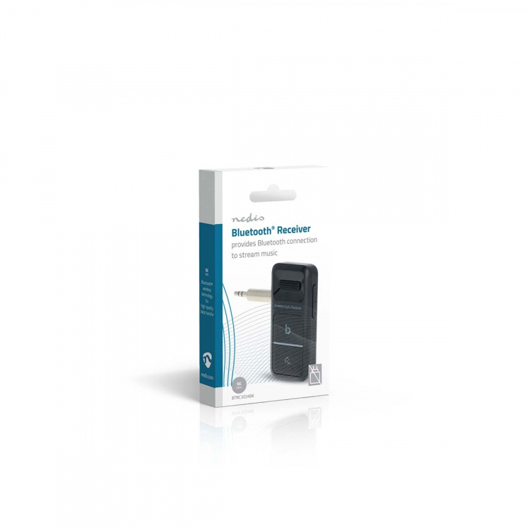 Nedis Bluetooth® Receiver | Audio / video / data connections output: USB-C™ Female / 1x 3.5 mm | AAC / SBC | Automatic power off function | Black Nedis Bluetooth® Receiver | Audio / video / data connections output: USB-C™ Female / 1x 3.5 mm | AAC / SBC | Automatic power off function | Black