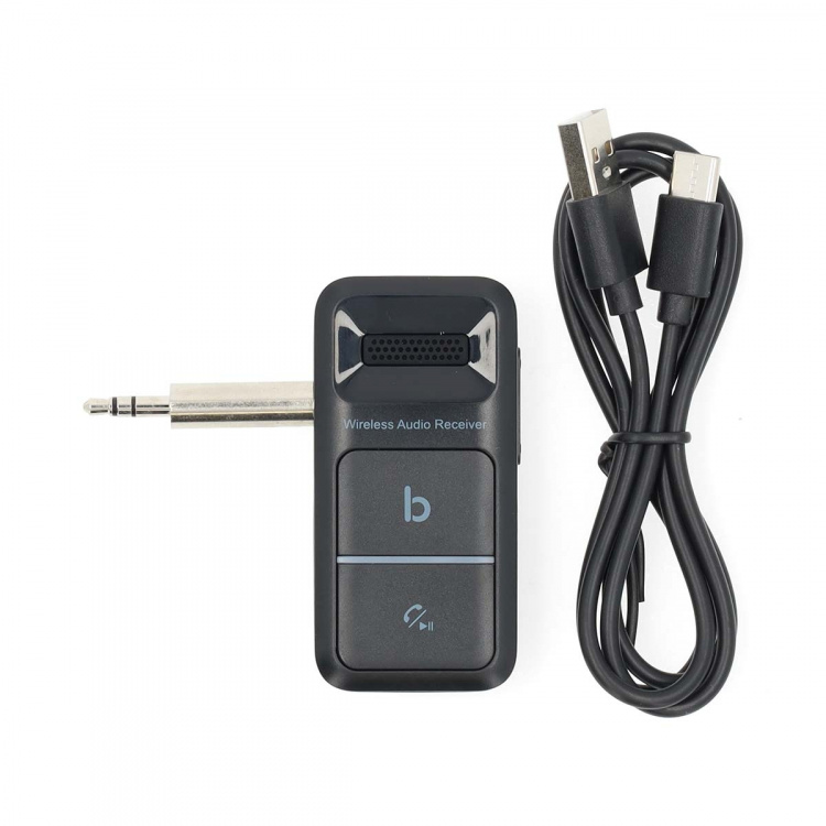 Nedis Bluetooth® Receiver | Audio / video / data connections output: USB-C™ Female / 1x 3.5 mm | AAC / SBC | Automatic power off function | Black Nedis Bluetooth® Receiver | Audio / video / data connections output: USB-C™ Female / 1x 3.5 mm | AAC / SBC | Automatic power off function | Black